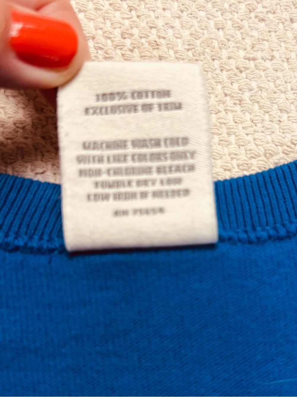 Vintage Y2K Abercrombie & Fitch “Warriors” Raglan Tee – Royal Blue & White – XL - Picture 5 of 9